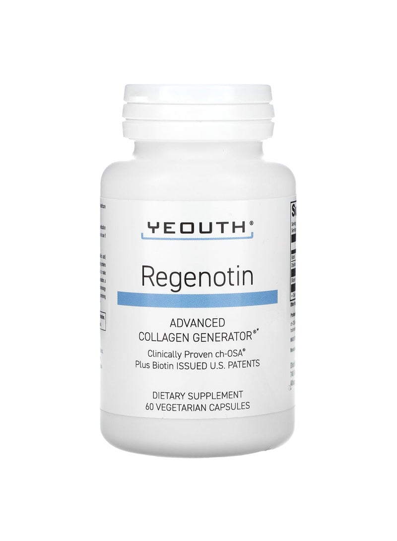 YEOUTH, Regenotin, Advanced Collagen Generator, 60 Vegetarian Capsules